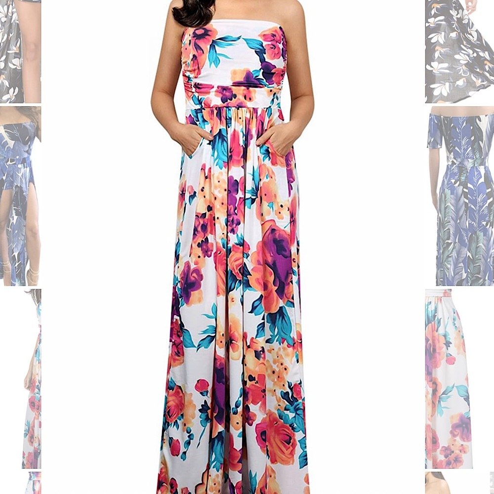 Women NEW Maxi Floral Party Summer Dress